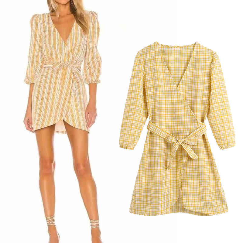 Casual Dresses 2021 Fashion Vintage Stripe print Lace up long sleeve Ladies V-Neck Sexy Slim Vestidos Spring mini RXWN, Beige
Casual Dresses 2021 Fashion Vintage Stripe print Lace up long sleeve Ladies V-Neck Sexy Slim Vestidos Spring mini RXWN, Beige