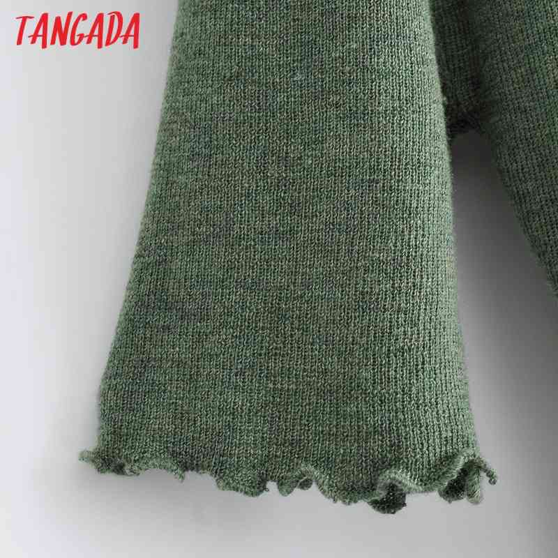 Korea Chic Women Ruffles Summer Sweater Short Sleeve Ladies Knitted Jumper Tops AI09 210416