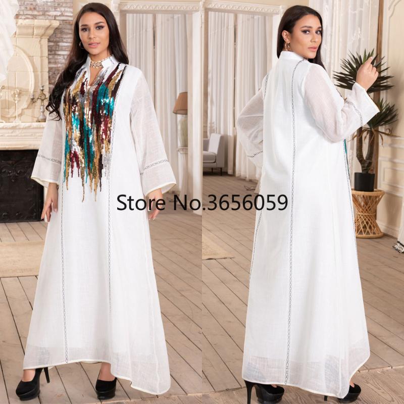 Ethnic Clothing 2021 Dubai Abaya Muslim Woman Kimono Robe Plus Size Arabic Dress Djellaba Women Kaftan Moroccan Sequin Gown Islamic Clothes
Ethnic Clothing 2021 Dubai Abaya Muslim Woman Kimono Robe Plus Size Arabic Dress Djellaba Women Kaftan Moroccan Sequin Gown Islamic Clothes