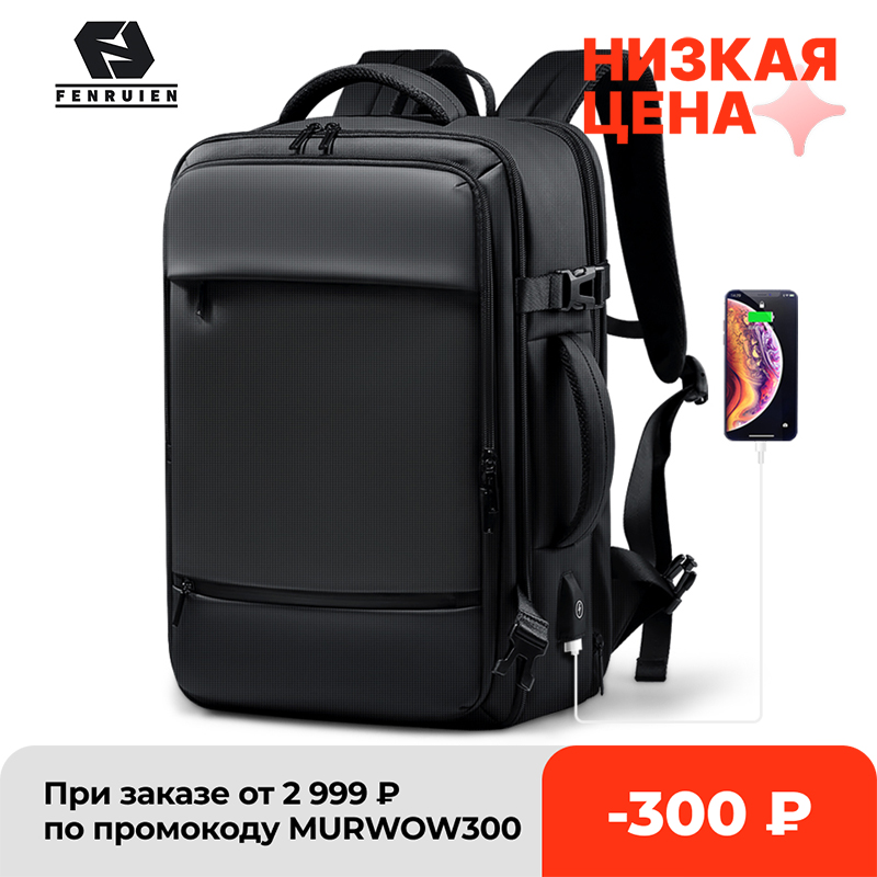 Fenruien Backpack Men 17.3 Inch Laptop Backpacks Expandable USB Charging Large Capacity Travel Backpacking With Waterproof Bag, Black
Fenruien Backpack Men 17.3 Inch Laptop Backpacks Expandable USB Charging Large Capacity Travel Backpacking With Waterproof Bag, Black