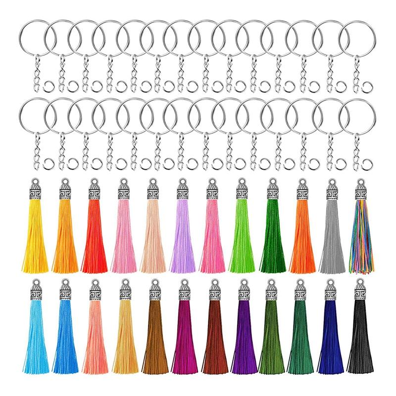 Keychains 150Pcs Bulk Keychain Tassels Charms Set Includes 50Pcs For Crafts, Key Chain Rings And Jump
Keychains 150Pcs Bulk Keychain Tassels Charms Set Includes 50Pcs For Crafts, Key Chain Rings And Jump