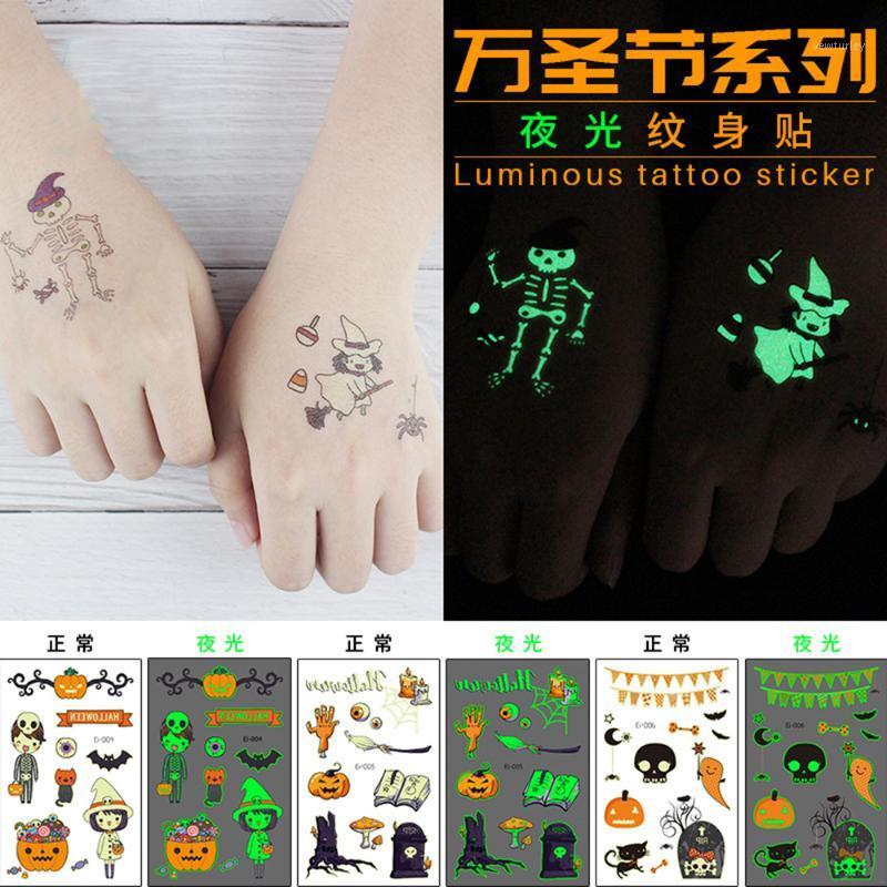 Party Decoration Luminous Halloween Kids Tattoo Stickers Cartoon Fun Temporary On Face Arm Leg For Child Art
Party Decoration Luminous Halloween Kids Tattoo Stickers Cartoon Fun Temporary On Face Arm Leg For Child Art