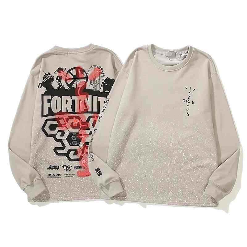 Travis Scott Unisex splash letter round neck sweater long sleeve T-shirt lovers casual coat
Travis Scott Unisex splash letter round neck sweater long sleeve T-shirt lovers casual coat