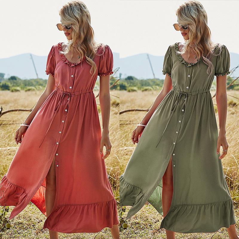 Women' Wool & Blends 2021 Spring Single Breasted Round Neck Solid Color Dress High Waist Long Skirt, Beige
Women' Wool & Blends 2021 Spring Single Breasted Round Neck Solid Color Dress High Waist Long Skirt, Beige