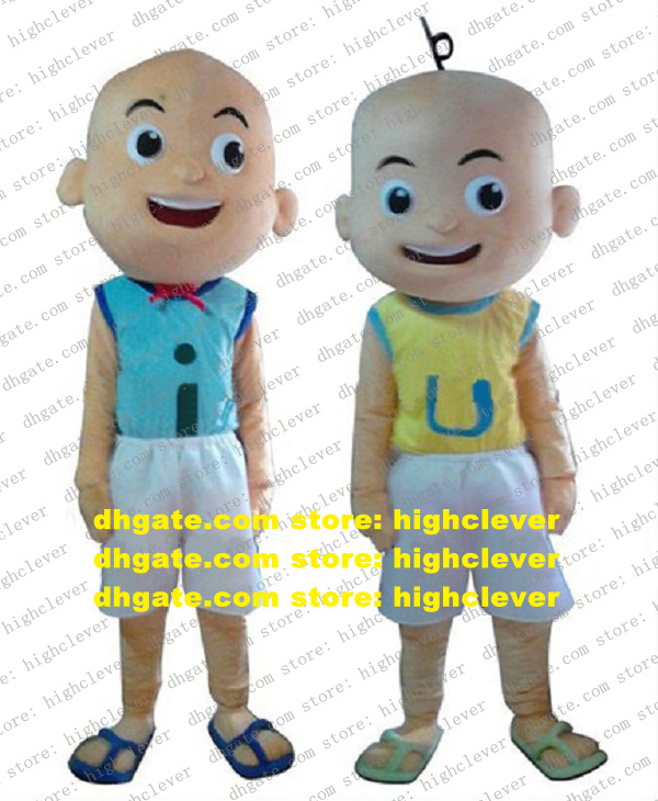 Naughty Upin & Ipin Bald Child Monk Mascot Costume Adult Size With Blue Vest Yellow Coat Red Tie White Pants No.4797 Free Ship
Naughty Upin & Ipin Bald Child Monk Mascot Costume Adult Size With Blue Vest Yellow Coat Red Tie White Pants No.4797 Free Ship