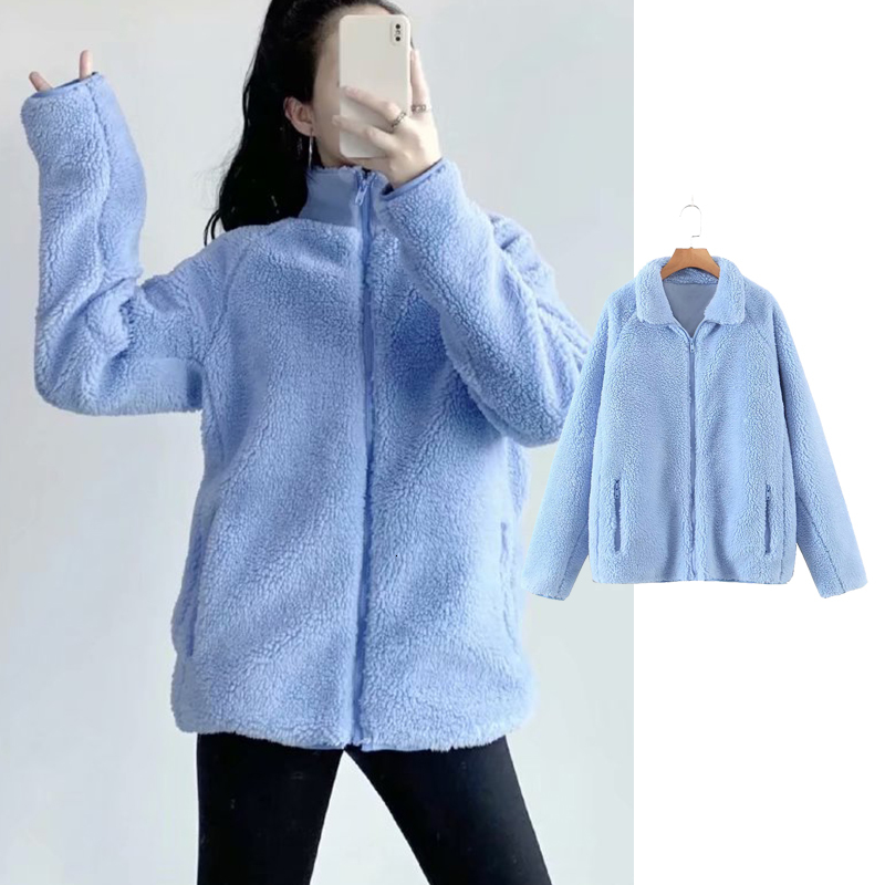 Women's Down & Parkas Fashion Lamb Wool Autumn Winter Coat Women Turn-down Collar Jacket Shaggy Long sleeve zipper Outwear RW6Y, Black
Women's Down & Parkas Fashion Lamb Wool Autumn Winter Coat Women Turn-down Collar Jacket Shaggy Long sleeve zipper Outwear RW6Y, Black