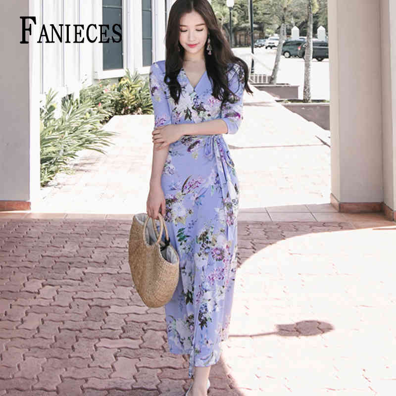 Summer Blue Floral Print Boho Long Dresses Women Tie Waist Maxi Vestidos Beachwear Sexy Side Split Casual Beach Dress Large Size 210520, Pink
Summer Blue Floral Print Boho Long Dresses Women Tie Waist Maxi Vestidos Beachwear Sexy Side Split Casual Beach Dress Large Size 210520, Pink