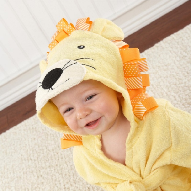 Blue Shark Baby Bath Towels Mouse Newborn Blanket Bedding Swaddle Animal Bebe Bathrobe Hooded Bathing Towel baby stuff 210413