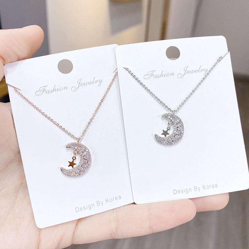 Chains Korean All-Match Fashion Mori Necklace Micro Diamond Clavicle Chain Female XINGX Moon Birthday Gift
Chains Korean All-Match Fashion Mori Necklace Micro Diamond Clavicle Chain Female XINGX Moon Birthday Gift