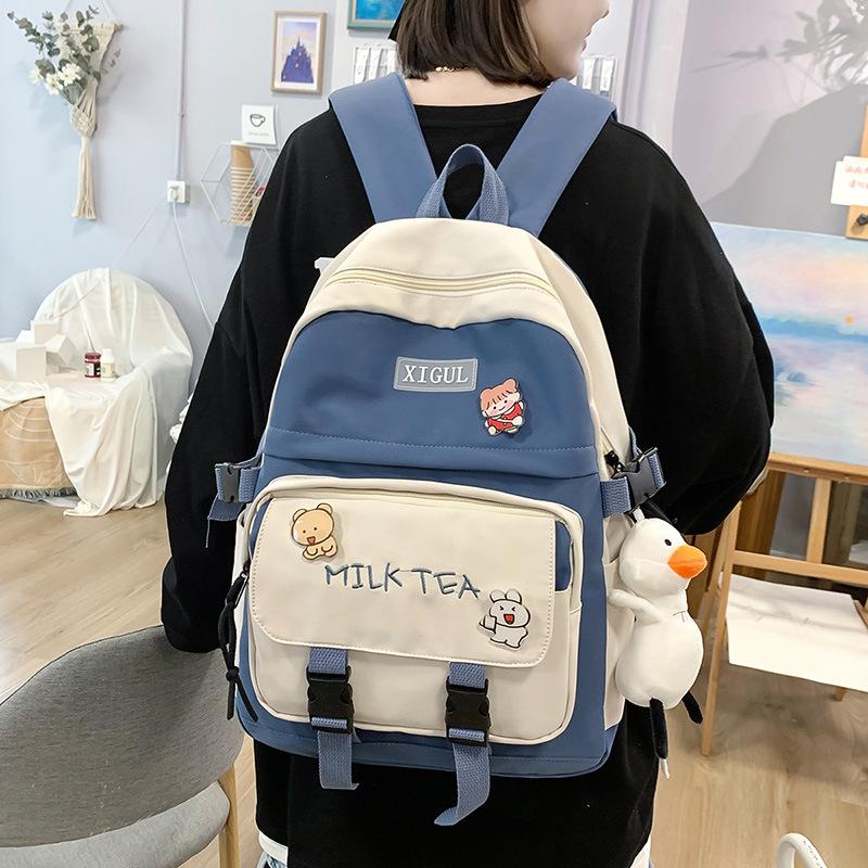 Wholesale Cute Female Student Backpack Girls Flower Patchwork Harajuku School Bags Waterproof Canvas Ladies Book Bag
Wholesale Cute Female Student Backpack Girls Flower Patchwork Harajuku School Bags Waterproof Canvas Ladies Book Bag