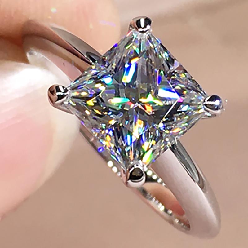 Cluster Rings 10K Au417 White Gold Women Ring Moissanite Diamonds 1 2 3 4 5 Princess Square Wedding Party Engagement Anniversary, Golden;silver
Cluster Rings 10K Au417 White Gold Women Ring Moissanite Diamonds 1 2 3 4 5 Princess Square Wedding Party Engagement Anniversary, Golden;silver