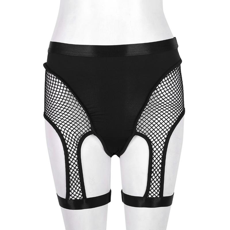 Mesh Black Shorts Women Summer Sexy High Waist See Through Fishnet Splice Cutout Booty Rave Festival Elastic Short Pants Women's