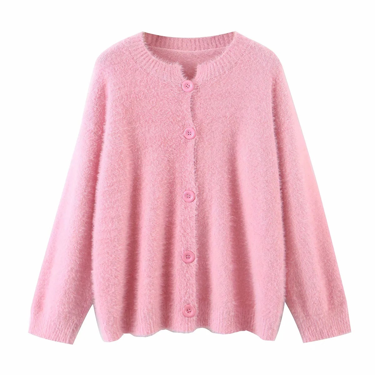 Autumn Korean Knitted Sweater Seet Cute Long Sleeve Warm Thick Elegant Cardigan Lady Fashion Slim Solid Chic Top 210521