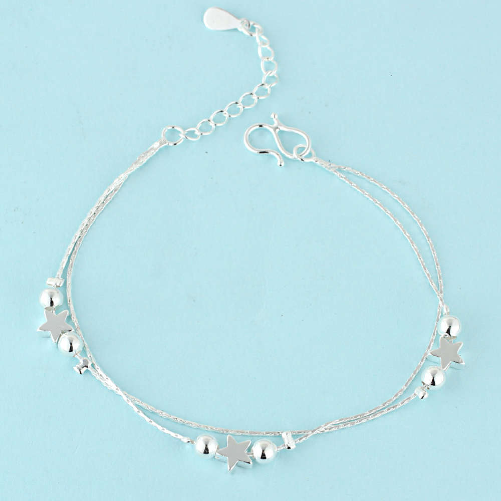 Hand catenary Women's bracelet student hand ornament Korean silver plated jewelry friend gift, Black
Hand catenary Women's bracelet student hand ornament Korean silver plated jewelry friend gift, Black