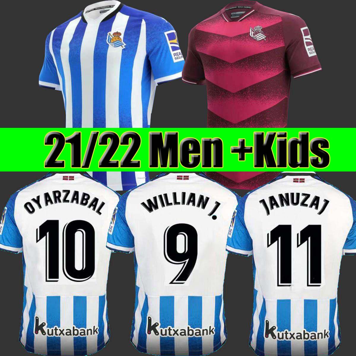 Real Sociedad Football Jerseys 21/22 #21 SILVA Home Blue Soccer Jersey #10 OYARZABAL Away Shirt 2021/2022 Men Adult #11 JANUZAJ Uniforms Kids Kit, Away jersey
Real Sociedad Football Jerseys 21/22 #21 SILVA Home Blue Soccer Jersey #10 OYARZABAL Away Shirt 2021/2022 Men Adult #11 JANUZAJ Uniforms Kids Kit, Away jersey