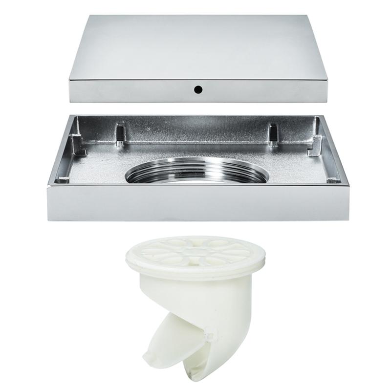 Other Bath & Toilet Supplies HIDEEP Chrome-Plated Invisible Square 15X15cm Bathroom Large Displacement Drainage Floor Drain
Other Bath & Toilet Supplies HIDEEP Chrome-Plated Invisible Square 15X15cm Bathroom Large Displacement Drainage Floor Drain