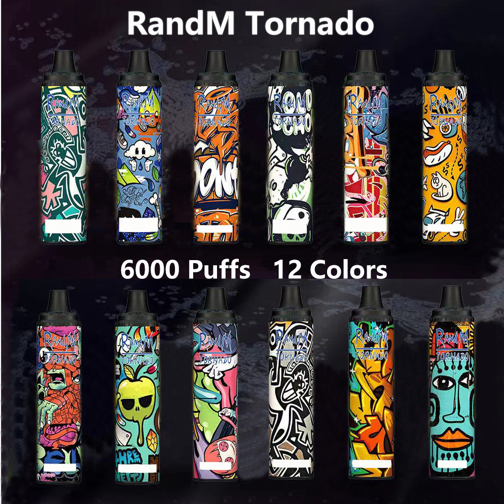 Original RandM Tornado Disposable Electronic Cigarette 6000 Puffs 12ml With Mesh Coil Huge Vapor Air-Adjustable No Stuck 850mAh Rechargeable Battery E Cigarettes
Original RandM Tornado Disposable Electronic Cigarette 6000 Puffs 12ml With Mesh Coil Huge Vapor Air-Adjustable No Stuck 850mAh Rechargeable Battery E Cigarettes