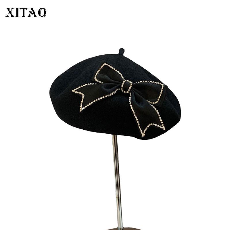 Berets XITAO Rhinestone Bow Splicing Solid Black SimplicityTemperament Fashion Grace Women All-match Hat 2022 WMD4390, Black wmd4390
Berets XITAO Rhinestone Bow Splicing Solid Black SimplicityTemperament Fashion Grace Women All-match Hat 2022 WMD4390, Black wmd4390