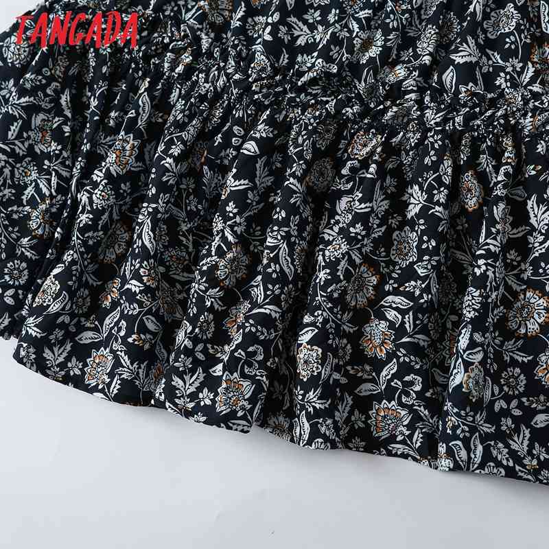 Women Floral Print Skirts Faldas Mujer Strethy Waist French Style Female Mini Skirt 6H2 210416