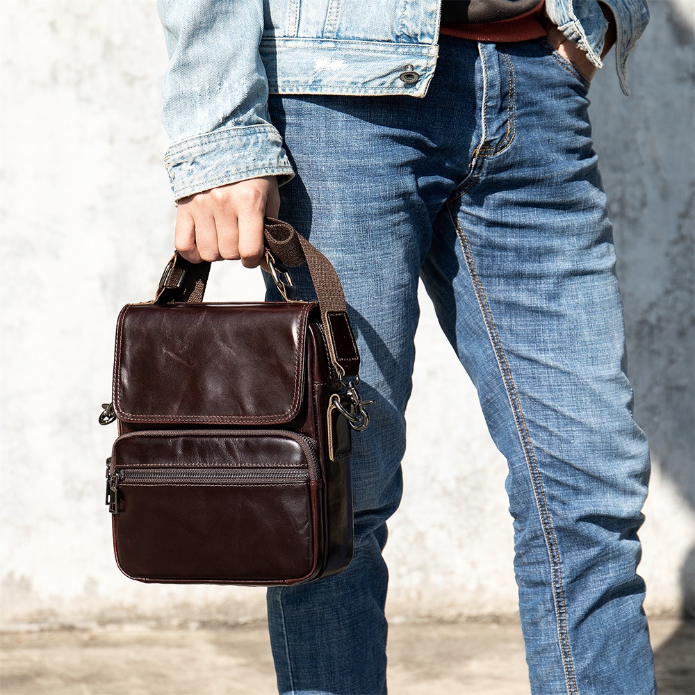 Fashion Men's Handbag Shoulder Bags Vintage Trends Genuine Leather Messenger Bag Stylish Casual Male Crossbody Bag
Fashion Men's Handbag Shoulder Bags Vintage Trends Genuine Leather Messenger Bag Stylish Casual Male Crossbody Bag