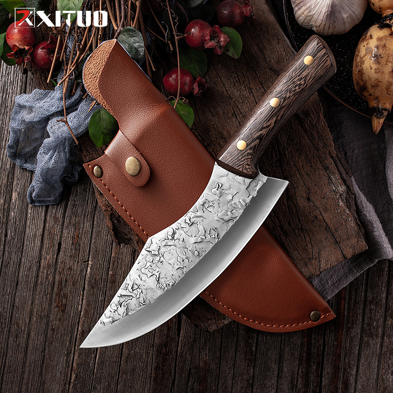 XITUO Stainless Manganese Steel Meat Cutting Knives Forging Butcher Knife Cutting Meat Kind High-quality Tools For The Kitchen
XITUO Stainless Manganese Steel Meat Cutting Knives Forging Butcher Knife Cutting Meat Kind High-quality Tools For The Kitchen