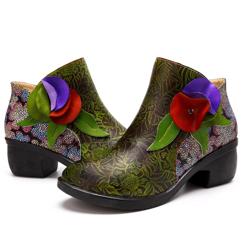 Boots Women Genuine Leather Woman Winter Warm Shoes With Flower Square Heels Zip 2021 Fashion, Green
Boots Women Genuine Leather Woman Winter Warm Shoes With Flower Square Heels Zip 2021 Fashion, Green