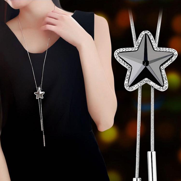 Pendant Necklaces 2021 Trendy Kpop Long Sweater Chain Necklace Women Female Five-pointed Star Adjustable Gift Jewelry
Pendant Necklaces 2021 Trendy Kpop Long Sweater Chain Necklace Women Female Five-pointed Star Adjustable Gift Jewelry