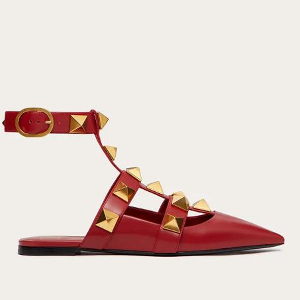 Women Slingbacks Rivets Pointed Toes Dress Shoes Leather Buckle Strap Spring and Fall Flat Heels, Picture 1
Women Slingbacks Rivets Pointed Toes Dress Shoes Leather Buckle Strap Spring and Fall Flat Heels, Picture 1