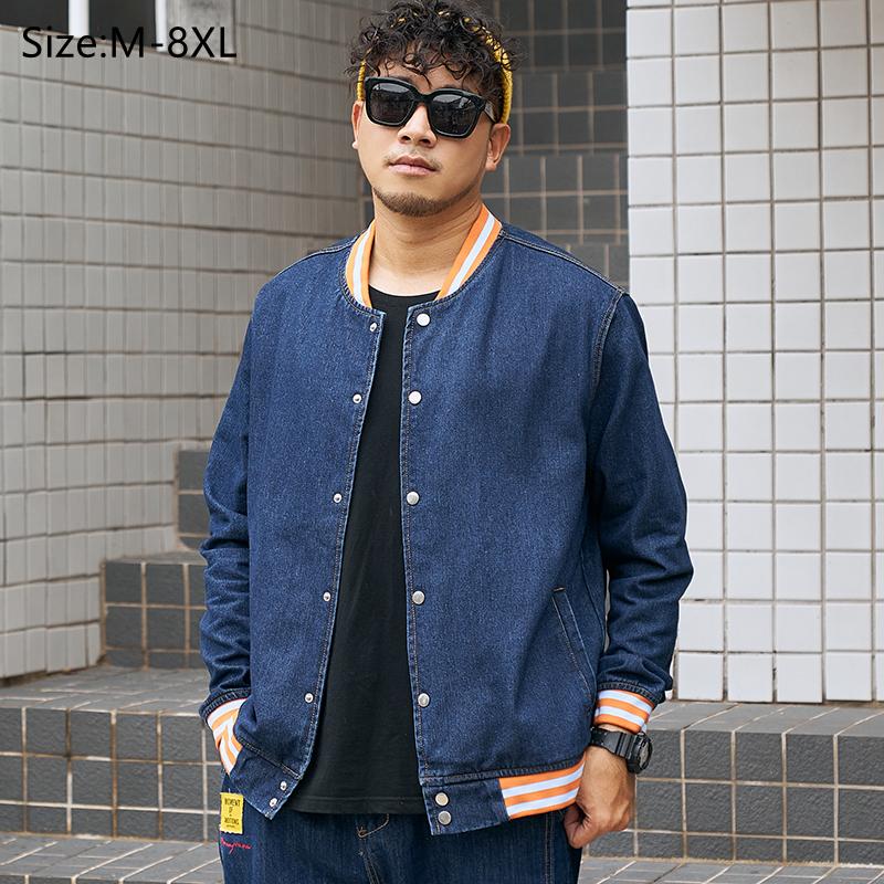 Men's Jackets Brand Plus Size Loose Casual Stand-up Collar Baseball Uniform Denim Jacket Slim All-match Blouse Couple 8XL, Black;brown
Men's Jackets Brand Plus Size Loose Casual Stand-up Collar Baseball Uniform Denim Jacket Slim All-match Blouse Couple 8XL, Black;brown