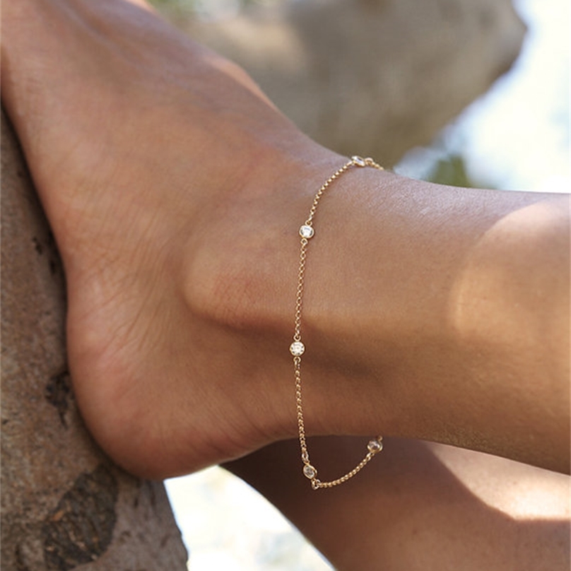 21+3cm AAA+ Cubic Zirconia Woman Anklets Casual/Sporty Gold Color 925 sterling sillver Women Ankle Bracelet Jewelry 211018
21+3cm AAA+ Cubic Zirconia Woman Anklets Casual/Sporty Gold Color 925 sterling sillver Women Ankle Bracelet Jewelry 211018