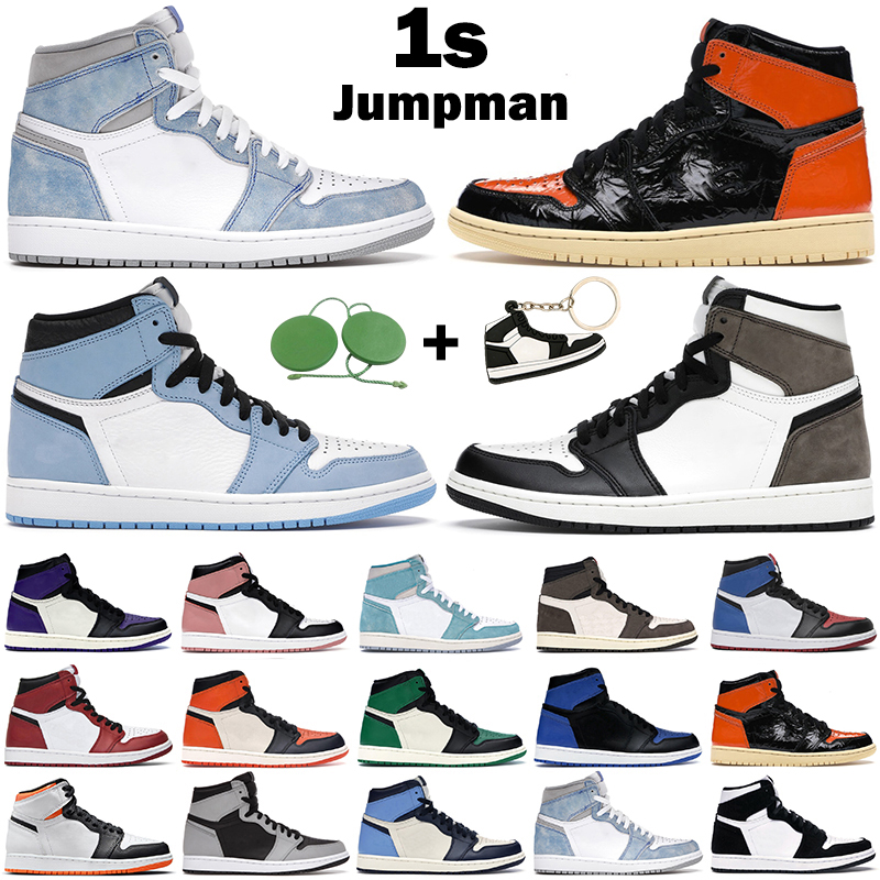 men women 1s basketball shoes jumpman 1 high OG Electro Orange Shadow 2.0 Hyper Royal Chicago University Blue mens trainers sports sneakers