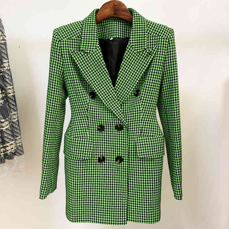 HIGH STREET est Fashion Designer Coats Women' Double Breasted Slim Fitting Houndstooth Tweed Coat 210521, Black white
HIGH STREET est Fashion Designer Coats Women' Double Breasted Slim Fitting Houndstooth Tweed Coat 210521, Black white