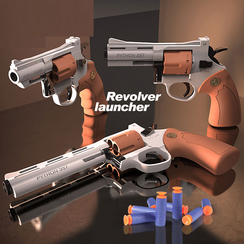 Revolver ZP5 Air Pistol Launcher Safe Soft Bullet Toy Gun Blaster Airsoft Pneumatic Shotgun Gun Pistola For Boys Adults Birthday Gifts