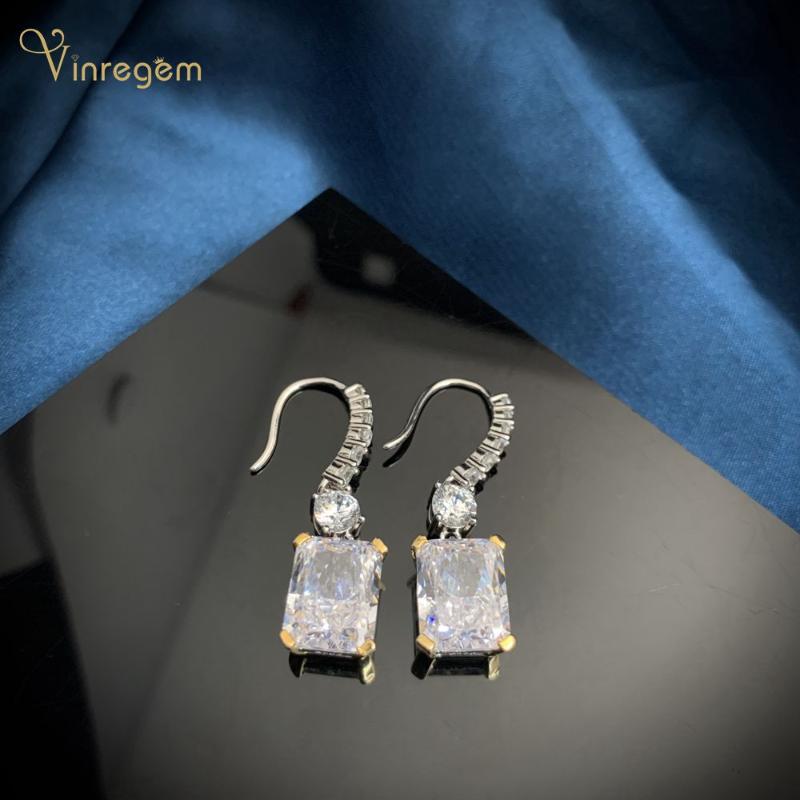 Dangle & Chandelier Vinregem Classic 925 Sterling Silver Emerald Cut Created Moissanite Wedding Engagement Earrings For Women Fine Jewelry
Dangle & Chandelier Vinregem Classic 925 Sterling Silver Emerald Cut Created Moissanite Wedding Engagement Earrings For Women Fine Jewelry