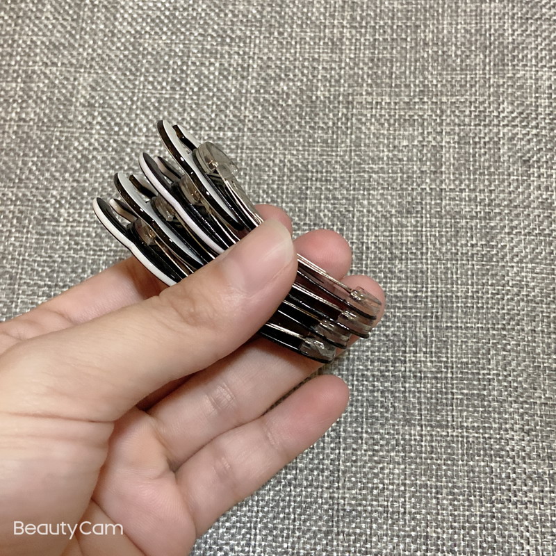 6X2CM Fashion black and white acrylic hair clips side clip hairpins for ladies favorite headdress jewelry accessories party gifts