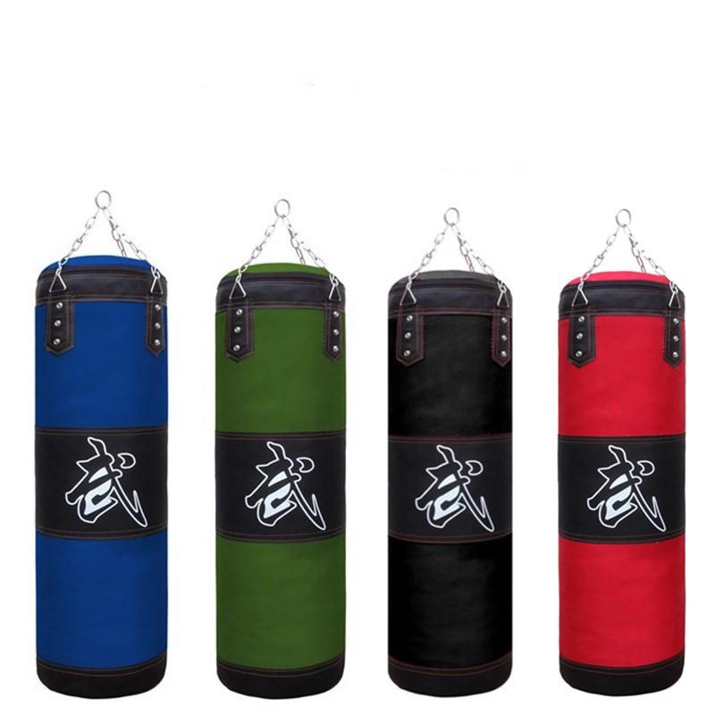 Empty Boxing Sandbag Home Fitness Hook Hanging Kick Punching Bag Training Fight Karate Punch Muay Thai Sand