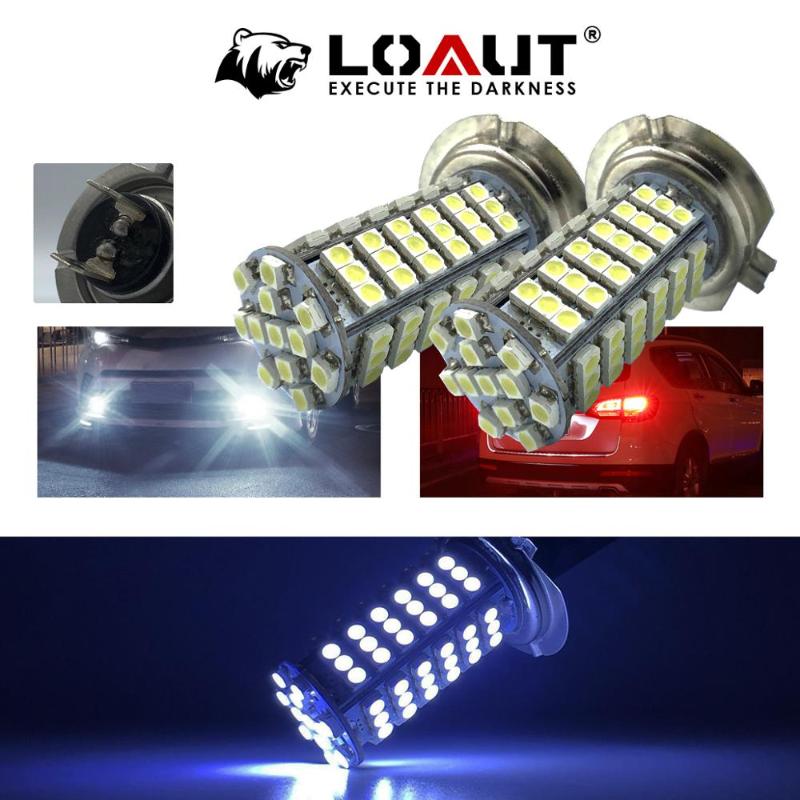 Car Headlights LOAUT H7 120 SMD 3528 LED Bulb Super Bright White Fog Lights 12V 24V Driving Day Running Lamp Auto Motorcycle Truck
Car Headlights LOAUT H7 120 SMD 3528 LED Bulb Super Bright White Fog Lights 12V 24V Driving Day Running Lamp Auto Motorcycle Truck