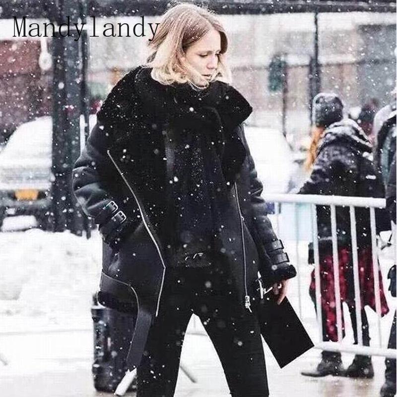 Women' Leather & Faux Mandylandy Warm Coat Winter Long Sleeve Zipper Turn-down Collar Casual Solid Color Plush Splicing, Black
Women' Leather & Faux Mandylandy Warm Coat Winter Long Sleeve Zipper Turn-down Collar Casual Solid Color Plush Splicing, Black