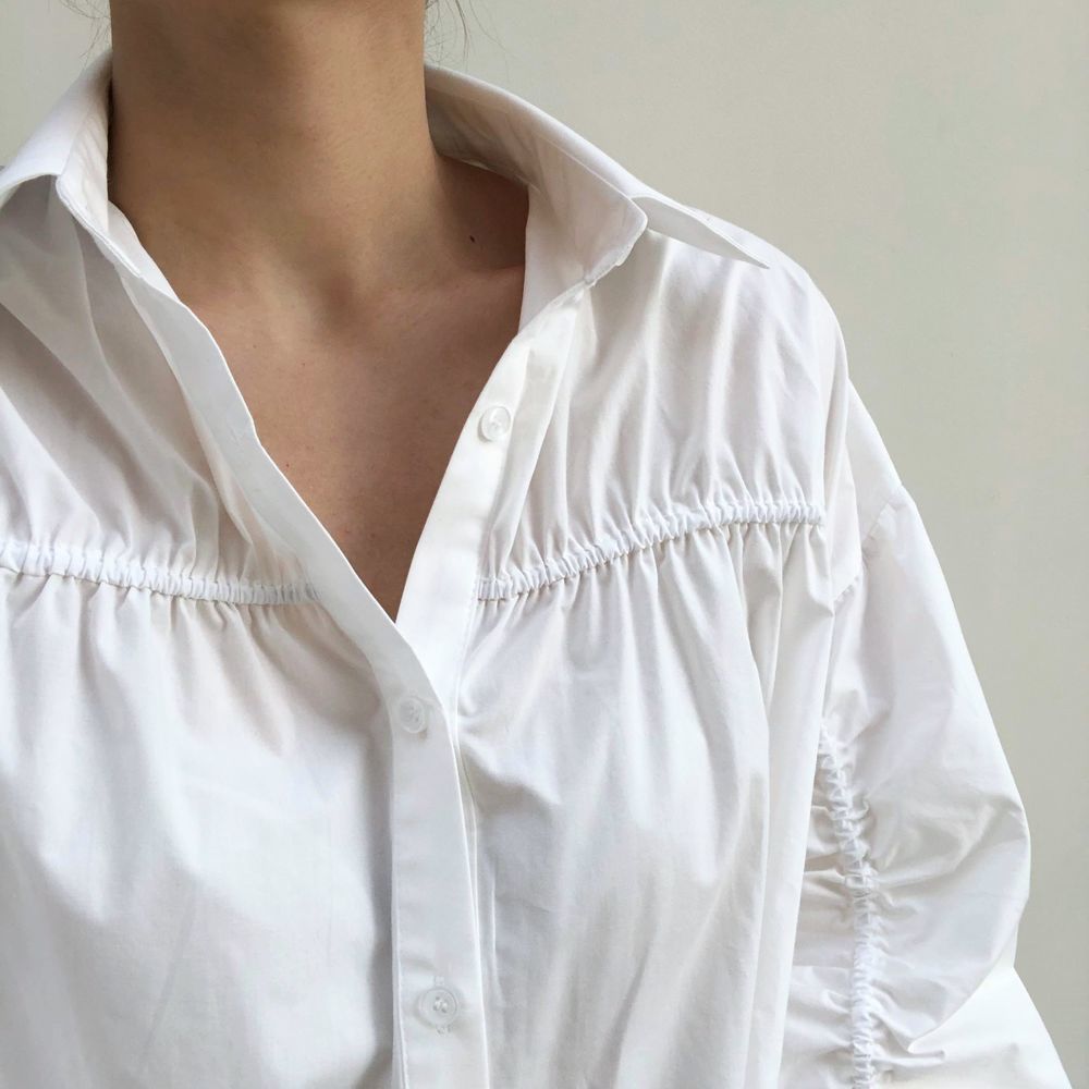 Solid Women Loose Brief Shirts Female High Street Casual Office Lady Korean Chic All Match Stylish Blouses 210421