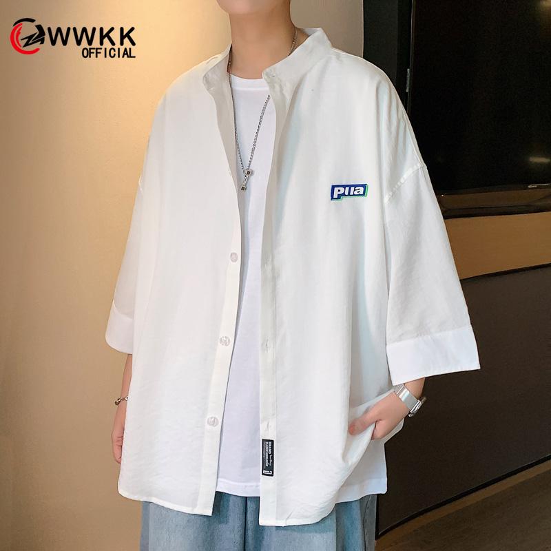 Men's Casual Shirts WWKK Men Harajuku Designer Button Up 2021 Summer Mens Japanese Streetwear Short Sleeve Male Plus Size Blouses, Pea green shirt
Men's Casual Shirts WWKK Men Harajuku Designer Button Up 2021 Summer Mens Japanese Streetwear Short Sleeve Male Plus Size Blouses, Pea green shirt