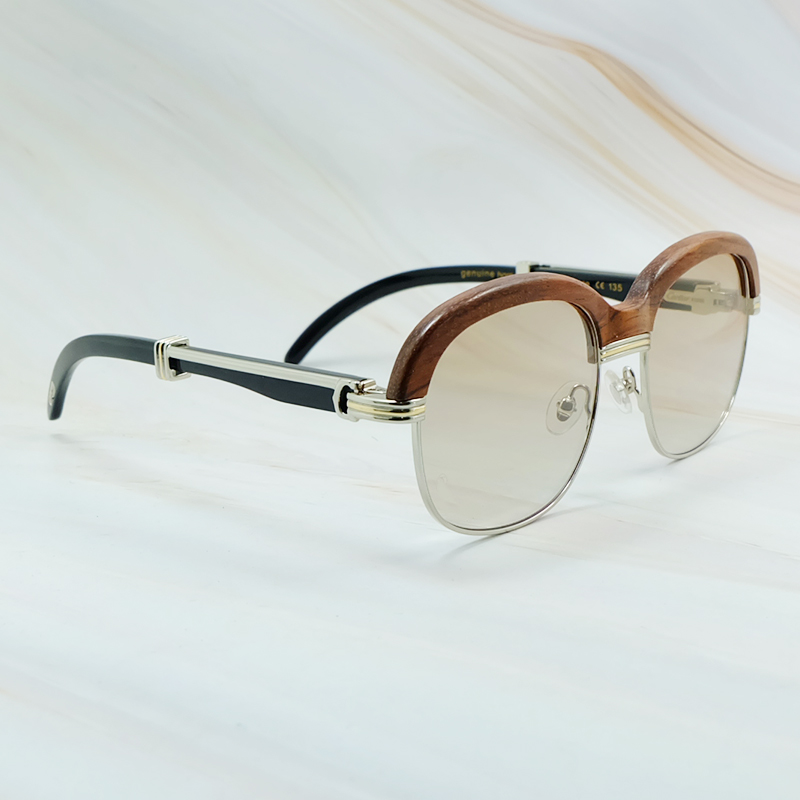 Natural Horn Sunglasses Mens Accessories High Quality New Stylish Decoration Fashion Vintage Sun Shades Wholesale Eyewear Good quality