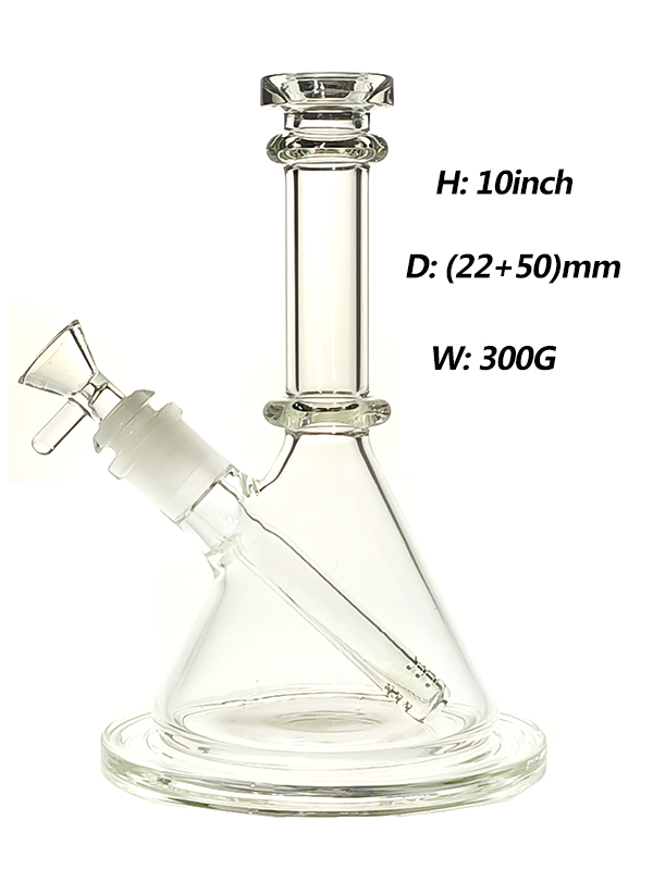Glass Hookah Bongs & Pipes (22+50)mm 10inch Beaker with 14/19mm downstem and bowl 300G/Pc for GB005
Glass Hookah Bongs & Pipes (22+50)mm 10inch Beaker with 14/19mm downstem and bowl 300G/Pc for GB005