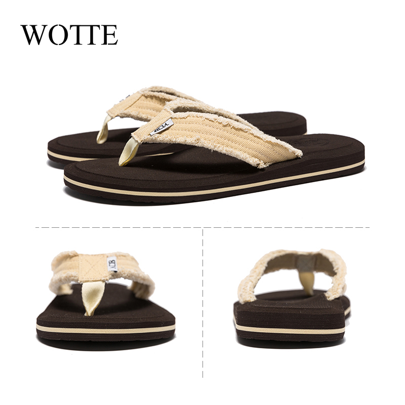 NEW Men Flip Flops Comfortable Slippers Men Beach Sandals Shoes for Men Slippers Big Size40-48 Casual Shoes Zapatos Para Hombre DF342