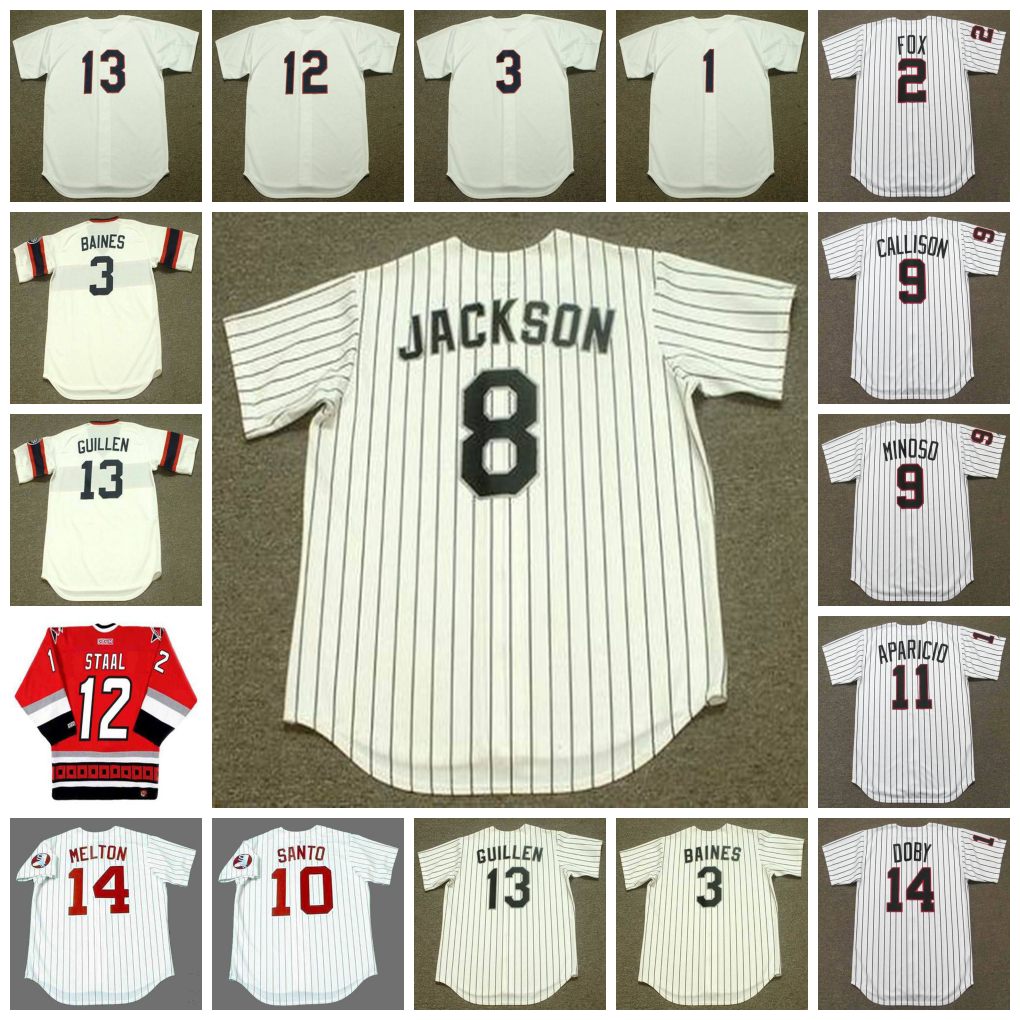 Vintage Baseball Jersey 1 LANCE JOHNSON 1990 2 NELLIE FOX 1960's BAINES JACKSON CALLISON MINOSO SANTO APARICIO STAAL LYONS GUILLEN MELTON DOBY, Blue;black
Vintage Baseball Jersey 1 LANCE JOHNSON 1990 2 NELLIE FOX 1960's BAINES JACKSON CALLISON MINOSO SANTO APARICIO STAAL LYONS GUILLEN MELTON DOBY, Blue;black