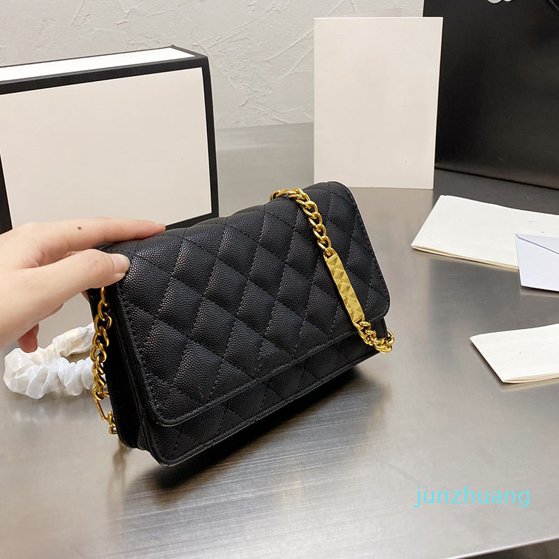 Designer- Women bags Caviar Leather Bags Purse Wallet With Chain Crossbody Shoulder Card Holder Fashion Handbags, Blue
Designer- Women bags Caviar Leather Bags Purse Wallet With Chain Crossbody Shoulder Card Holder Fashion Handbags, Blue