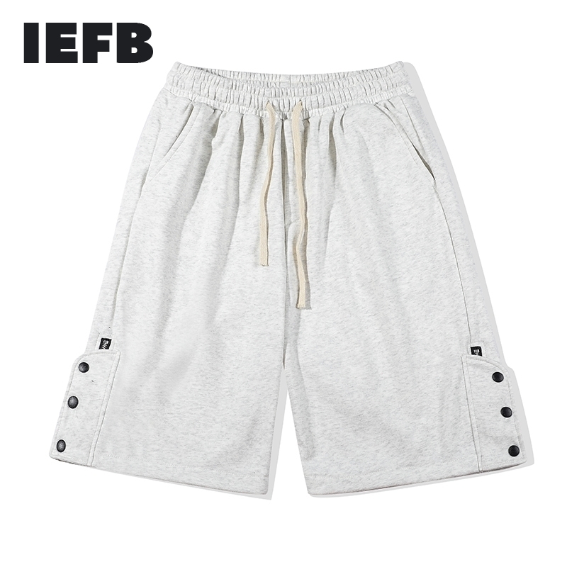 IEFB Side Breasted Solid Color Loose Knee Length Sweatpants Men's Fashion Leg Split Causal Shorts Streetwear Trend Sports Shorts 210524, Gray
IEFB Side Breasted Solid Color Loose Knee Length Sweatpants Men's Fashion Leg Split Causal Shorts Streetwear Trend Sports Shorts 210524, Gray