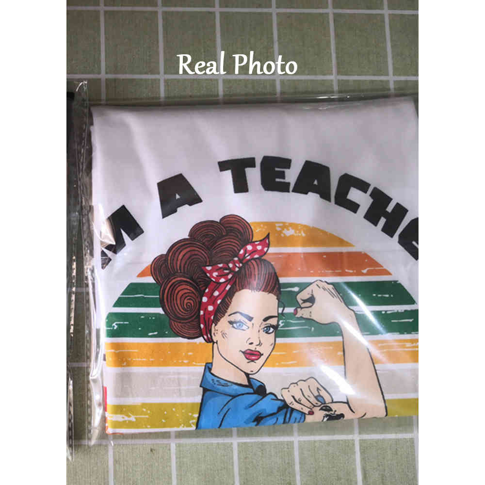 I'm A Teacher It's Not for The Weak Funny Tshirt Harajuku Style Aesthetic Teacher Gift Shirt Summer Top Tees 100% Cotton 210406