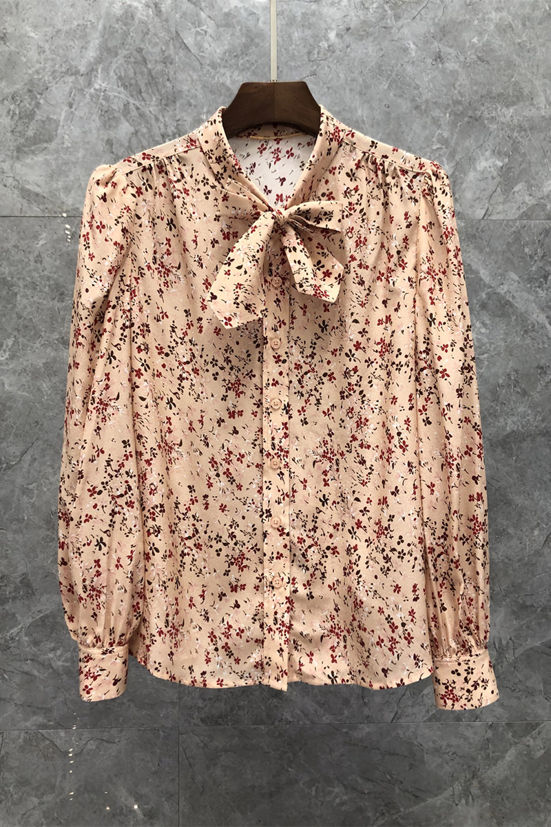 Xiaozi West Stand Collar Ribbon Floral Elegant Shirt Womens Autumn European Goods New Niche Hong Kong Style Blouse 9Y, Apricot red
Xiaozi West Stand Collar Ribbon Floral Elegant Shirt Womens Autumn European Goods New Niche Hong Kong Style Blouse 9Y, Apricot red