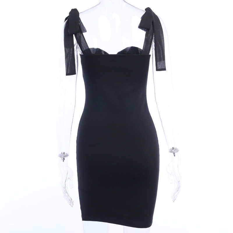 2021bow tied mini dress bodycon strapless off shoulder lace up solid black white short dress party, Black;gray 
2021bow tied mini dress bodycon strapless off shoulder lace up solid black white short dress party, Black;gray