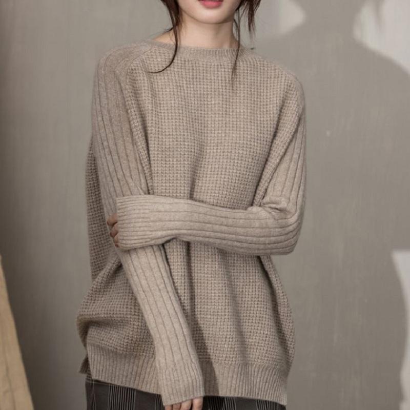 Autumn And Winter Cashmere Sweater Women' Round Neck Lazy Wool Loose Padded Pullover Knit Bottoming Shirt Sweaters, Light tan
Autumn And Winter Cashmere Sweater Women' Round Neck Lazy Wool Loose Padded Pullover Knit Bottoming Shirt Sweaters, Light tan